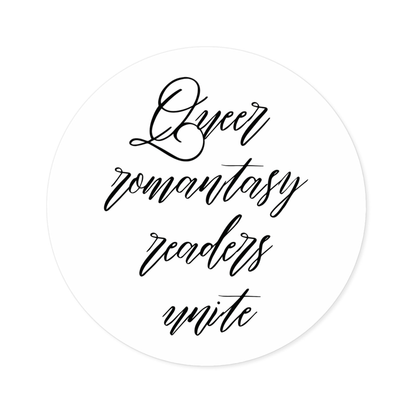 Queer Romantasy Readers Unite Sticker