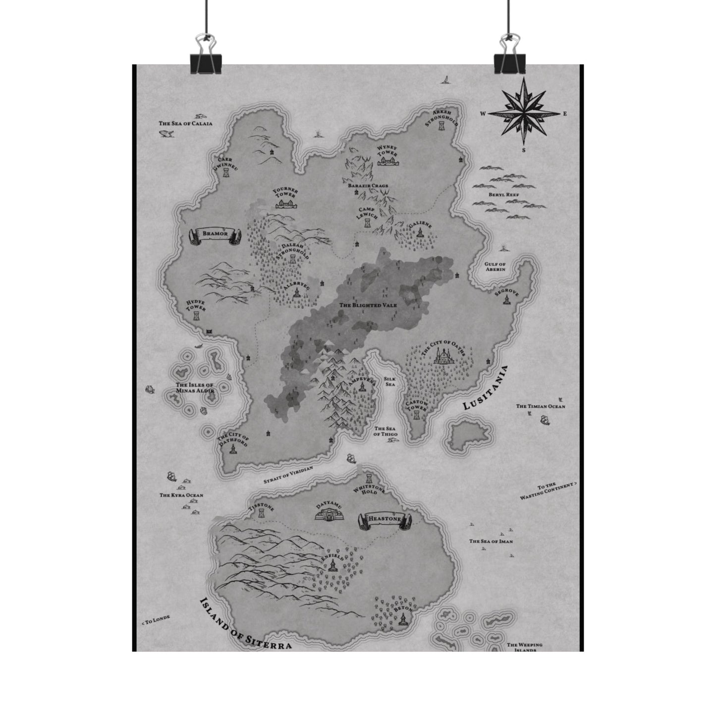 Marks of the Broken Map Poster